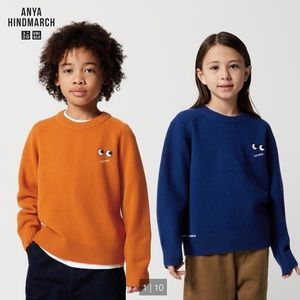 Uniqlo x Anya Hindmarch Kids Sweater Orange size 9-10